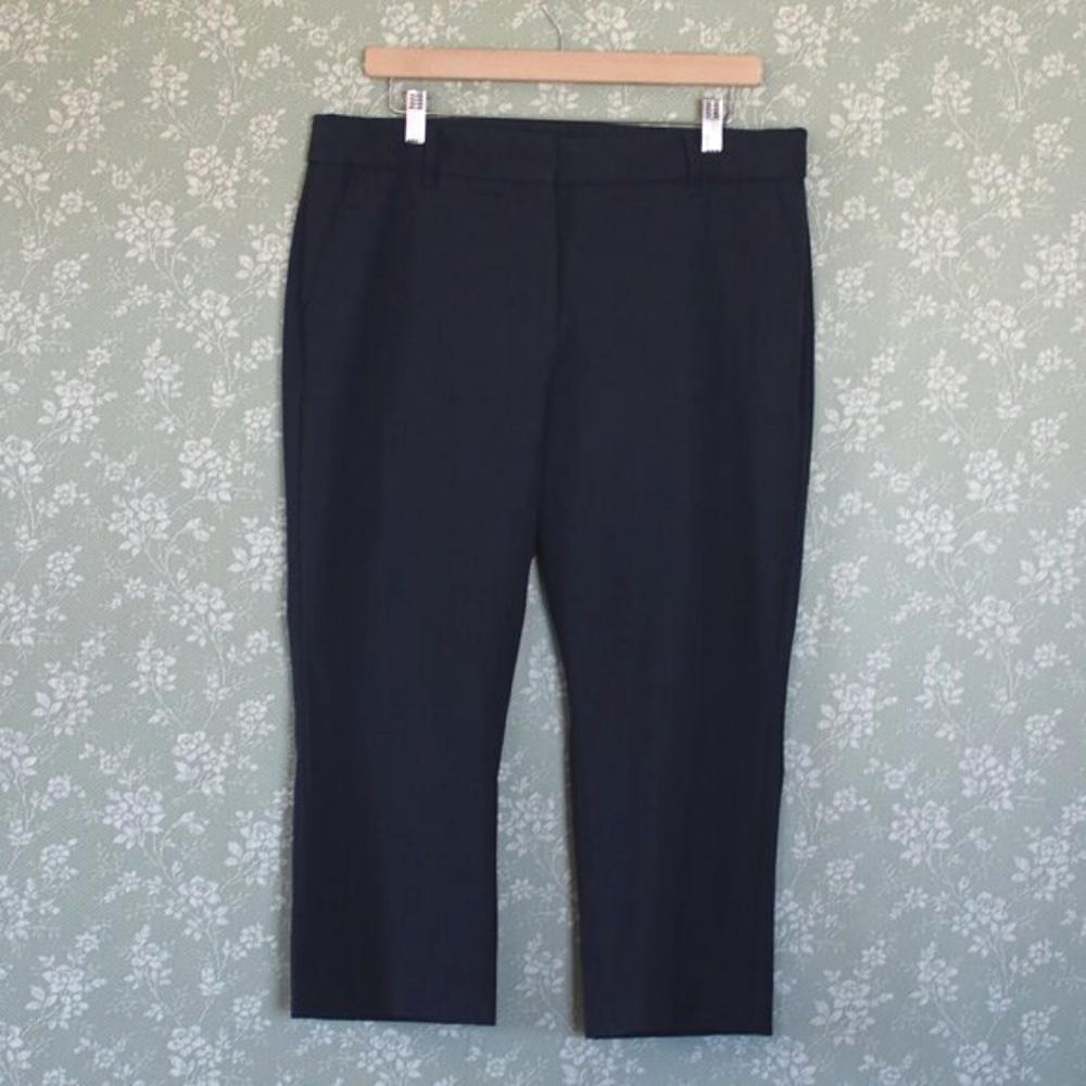 Talbots | Petites Navy Beautiful Wide Leg Capris